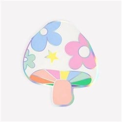 Meri Meri - Groovy Mushroom Napkins - Modern Mantar Desenli Peçeteler - 16 Adet