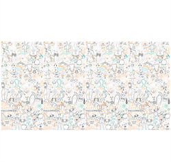 Meri Meri - Halloween Colour In Activity Tablecloth - Cadılar Bayramı Aktivite Masa Örtüsü