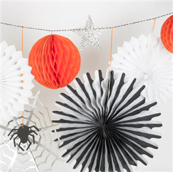 Meri Meri - Halloween Honeycomb Shapes Garland - Halloween Asılan Süs