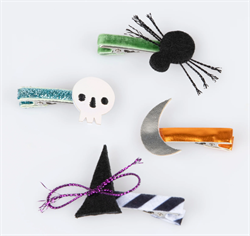Meri Meri - Halloween Icons Hair Clips - Cadılar Bayramı Tokalar (8Li)