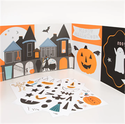Meri Meri - Halloween Sticker Play Set - Cadılar Bayramı Çıkartma Oyun Seti