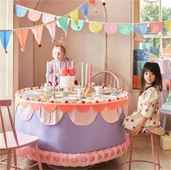 Meri Meri - Happy Birthday Fabric Garland - Happy Birthday Kumaş Asılan Süs