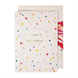 Meri Meri - Happy Birthday Garland Card - Happy Birthday Garland Tebrik Kartı