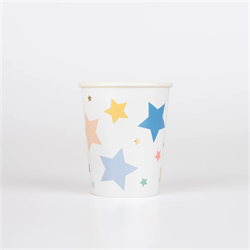 Meri Meri - Happy Birthday Stars Cups - Happy Birthday Yıldızlar Bardaklar (X8)