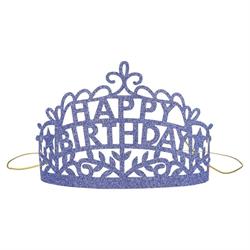 Meri Meri - Happy Birthday Tiaras - Happy Birthday Taç - 8Li