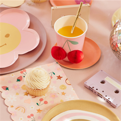 Meri Meri - Happy Face Icons Large Napkins - Mutlu Yüz Semboller Peçeteler (L) (X16)