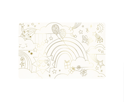 Meri Meri - Happy Icons Colouring Placemats - Mutlu Semboller Boyama Amerikan Servisleri (X8)