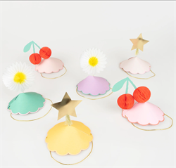 Meri Meri - Happy Icons Party Hats - Mutlu Semboller Parti Şapkaları (6Lı)