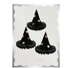 Meri Meri - Honeycomb Witch Hat Decorations - Cadı Şapkası Asılan Süsler (3Lü)