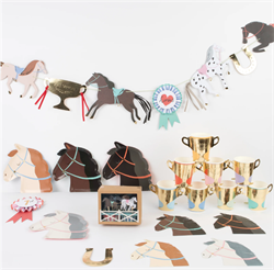 Meri Meri - Horse Plates - At Tabaklar (X8)