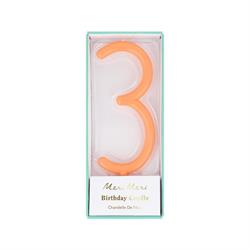 Meri Meri - İnce Rakam Mum - 3