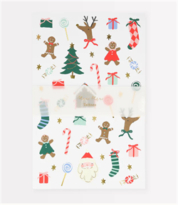 Meri Meri - Jolly Tattoo Sheet - Yeni Yıl Geçici Dövmeler (2Li)