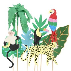 Meri Meri - Jungle Jamboree Cake Toppers - Jungle Jamboree Pasta Süsü