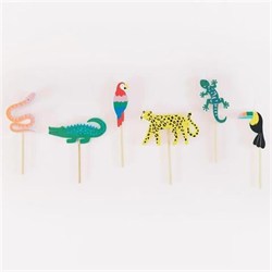 Meri Meri - Jungle Jamboree Candles - Jungle Jamboree Mumlar - 6 Adet
