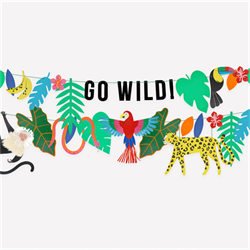 Meri Meri - Jungle Jamboree Garland Set - Jungle Jamboree Asılan Süs Seti