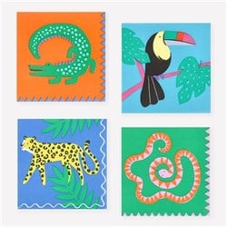Meri Meri - Jungle Jamboree Large Napkins - Jungle Jamboree Peçeteler - S - 16 Adet