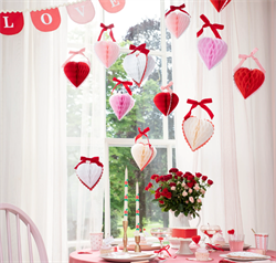 Meri Meri - Kalpli Honeycomb Asılan Süs