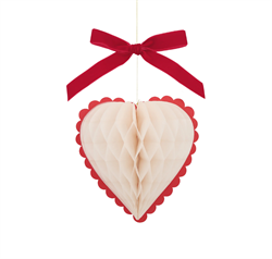 Meri Meri - Kalpli Honeycomb Asılan Süs