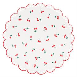 Meri Meri - Kiraz Tabak - L - 8 Adet