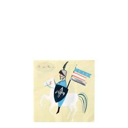 Meri Meri - Knights Napkins - Şövalye Peçete - S - 16Lı