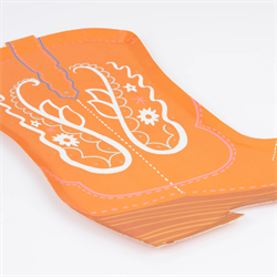 Meri Meri - Kovboy Çizme Tabaklar - 8 Adet