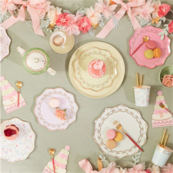 Meri Meri - Ladurée Floral Small Napkins - Ladurée Çiçekli Peçeteler - S - 16Lı