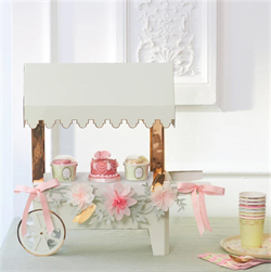 Meri Meri - Laduree Paris Macaron Cart Centerpiece - Ladurée Paris Makaron Arabası Masa Süsü