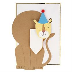 Meri Meri - Lion Card - Aslan Tebrik Kartı