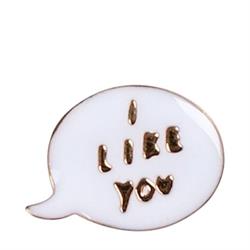 Meri Meri - Lips, Hand & Bubble Enamel Pins - Dudak & El & I Like You Broşlar