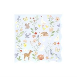 Meri Meri - Little Animals Large Napkins - Minik Hayvanlar Peçeteler - L - 16 Adet
