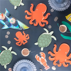 Meri Meri - Lobster Napkins - Istakoz Peçeteler - 16Lı