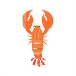 Meri Meri - Lobster Napkins - Istakoz Peçeteler - 16Lı