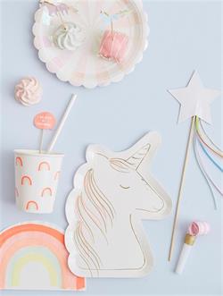 Meri Meri - Magical Unicorn Plates - Unicorn Tabak - L