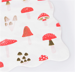 Meri Meri - Mantar Peçete - L - 16 Adet