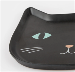 Meri Meri - Melamine Cat Plate - Kedi Melamin Tabak
