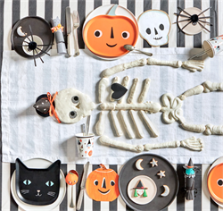 Meri Meri - Melamine Jack O Lantern Plate - Balkabağı Melamin Tabak