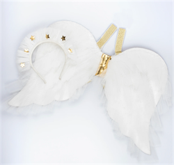 Meri Meri - Melek Kanatları Ve Tacı Kostüm Seti / 3-6 Yaş