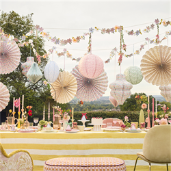 Meri Meri - Meri Meri X Liberty Pastel Floral Lanterns - Meri Meri X Liberty Pastel Çiçekli Fenerler - 3 Adet