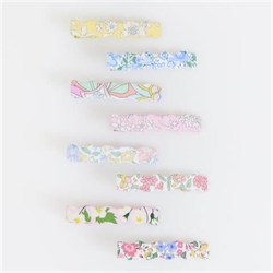 Meri Meri - Meri Meri X Liberty Wavy Hair Clips - Meri Meri X Liberty Dalgalı Saç Tokaları - 8 Adet