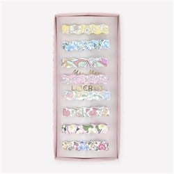 Meri Meri - Meri Meri X Liberty Wavy Hair Clips - Meri Meri X Liberty Dalgalı Saç Tokaları - 8 Adet