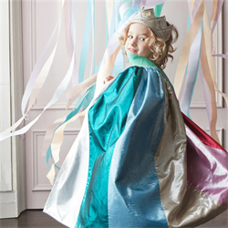 Meri Meri - Metallic Rainbow Cape & Wand - Metalik Gökkuşağı Pelerin & Değnek