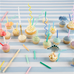 Meri Meri - Mini Dino Candles - Mini Dinozor Mumlar - 5Li