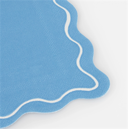 Meri Meri - Mixed Wavy Line Large Napkins - Karışık Renkler Dalgalı Peçeteler (X16)