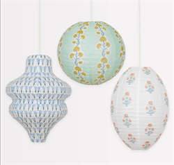 Meri Meri - Molly Mahon Lanterns - Molly Mahon Tasarım Fenerler (3Lü)