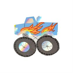 Meri Meri - Monster Truck Peçeteler - 16 Adet