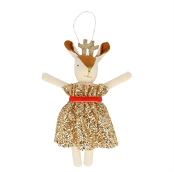Meri Meri - Mrs Reindeer Tree Decorations - Bayan Ren Geyiği Ağaç Süsü
