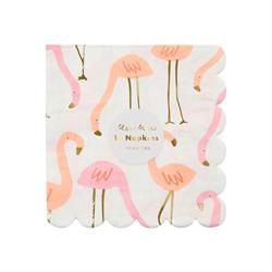 Meri Meri - Neon Flamingo Napkins - Neon Flamingo Peçete - S