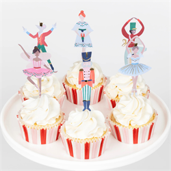 Meri Meri - Nutcracker Cupcake Kiti - 24 Adet