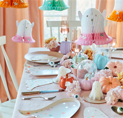 Meri Meri - Ombré Ghost Hanging Decorations - Neon Detaylı Hayalet Asılan Süsler (6lı)