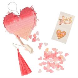 Meri Meri - Ombre Heart Pinata Favors - Kalp Mini Pinyatalar